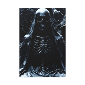 Gothic Canvas Art, Dark Aesthetic Print, Macabre Decor, Skull Artwork, Spooky Home Decor, Halloween Decoration, Unique Wall Art