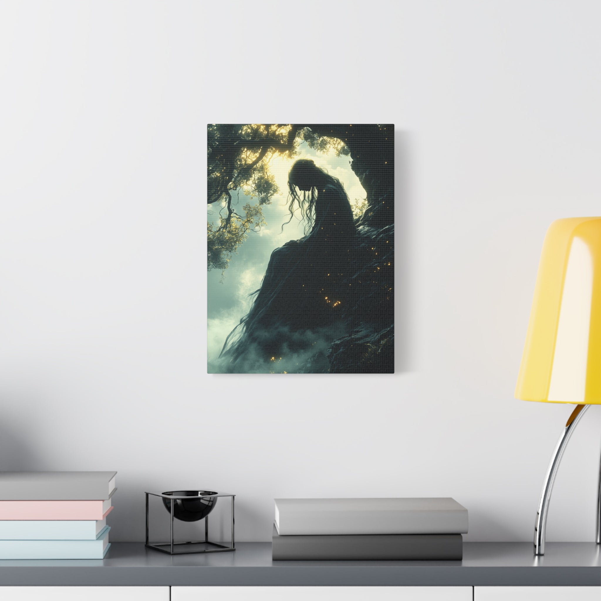 Mystical Forest Canvas Art, Dreamy Home Decor, Bohemian Wall Art, Enchanted Forest Print, Ethereal Nature Artwork, Gift for Nature Lovers