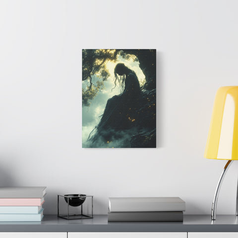 Mystical Forest Canvas Art, Dreamy Home Decor, Bohemian Wall Art, Enchanted Forest Print, Ethereal Nature Artwork, Gift for Nature Lovers
