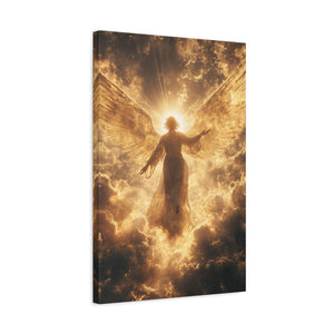 Heavenly Canvas Print, Angel Art, Inspirational Wall Decor, Spiritual Gift, Home Decor, Uplifting Artwork