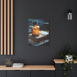 Illuminated Canvas Art, Cozy Home Decor, Gift for Book Lovers, Unique Wall Art, Enchanted Decoration