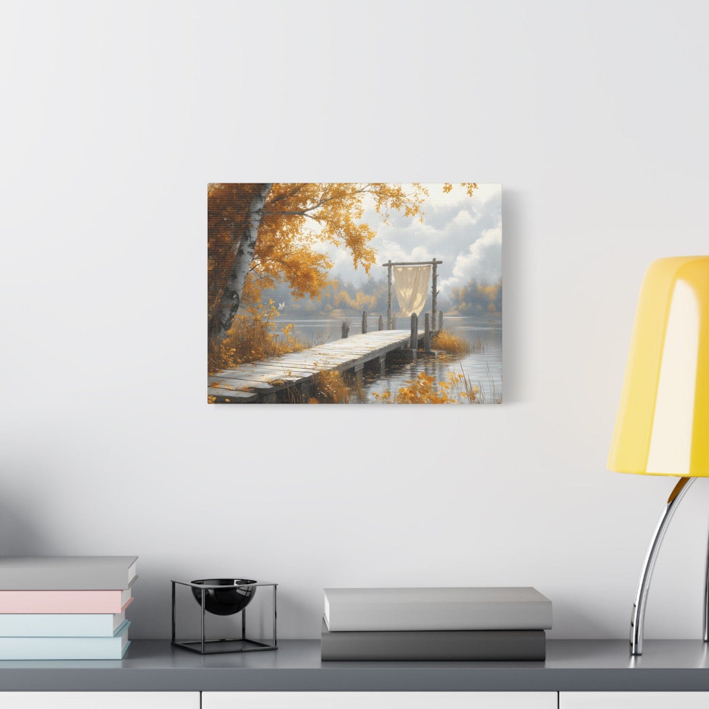 Autumn Serenity Wall Art, Cozy Home Decor, Nature Canvas, Fall Decor, Landscape Artwork, Gift for Nature Lovers