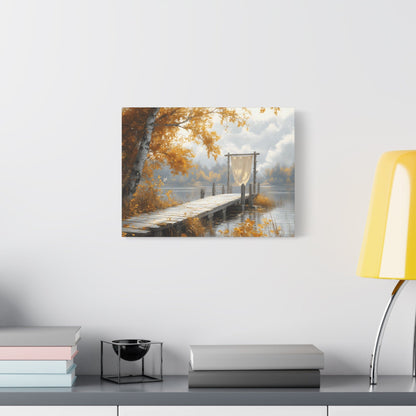 Autumn Serenity Wall Art, Cozy Home Decor, Nature Canvas, Fall Decor, Landscape Artwork, Gift for Nature Lovers