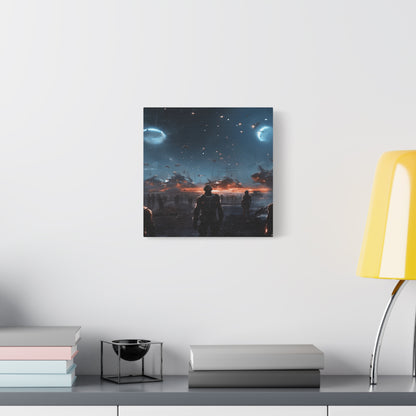 Sci-Fi Wall Art Canvas, Futuristic Decor, Space Art Print, Home Gallery Decoration, Gift for Sci-Fi Lovers