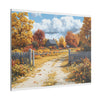 Autumn Décor, Canvas Art, AI Autumn Landscape, Nature Artwork Gift, Modern Wall Hanging, Unique Wall Art