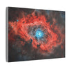 Space Crimson Nebula Glow Print, Stellar Wall Art, Celestial Poster, Galaxy Décor, Astronomical Art