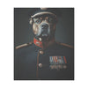 Bulldog Military Wall Art - Patriotic Dog Décor for Army, Air Force, Navy, Marines