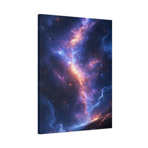 Celestial Canvas Print, Galaxy Wall Art, Home Decor, Starry Night Artwork, Cosmic Print