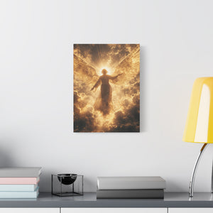 Heavenly Canvas Print, Angel Art, Inspirational Wall Decor, Spiritual Gift, Home Decor, Uplifting Artwork
