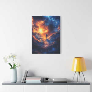 Cosmic Wall Art Canvas Print, Galaxy Decor, Celestial Home Decor, Sci-Fi Art, Unique Gift for Space Lovers