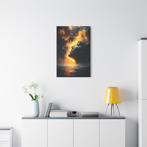 Canvas Wall Art, Modern Portrait, Abstract Design, Home Decor, Unique Gift, Inspirational Art, Boho Decor, Dreamy Atmosphere