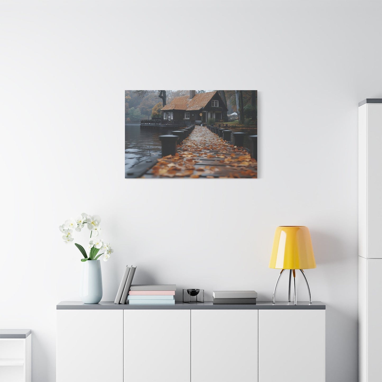 Autumn Landscape Canvas Print, Cozy Home Wall Art, Fall Decor, Nature Photography, Gift for Homeowners, Seasonal Decor