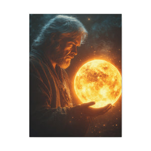 Celestial Guardian Matte Canvas Art, Mystic Wall Decor, Inspiring Home Office Decor, Cosmic Artwork, Spiritual Gift Idea