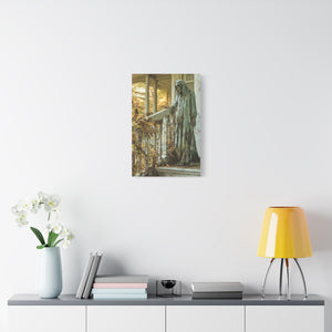 Spooky Gothic Canvas Art, Halloween Decor, Haunted House Wall Art, Creepy Home Decor, Dark Aesthetic