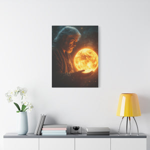 Celestial Guardian Matte Canvas Art, Mystic Wall Decor, Inspiring Home Office Decor, Cosmic Artwork, Spiritual Gift Idea