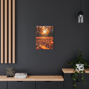 Autumn Landscape Canvas Print, Fall Decor, Cozy Room Art, Home Wall Decor, Gift for Nature Lovers, Thanksgiving Decoration