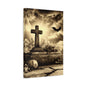 Gothic Halloween Wall Art, Perfect for Home Decor, Spooky Aesthetic, Graveyard Scene, Autumn Decor, Haunted House