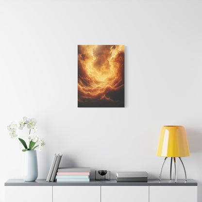 Stretched Canvas Print, Dreamy Cloud Artwork, Atmospheric Wall Decor, Abstract Art for Home, Modern Living Space Decoration