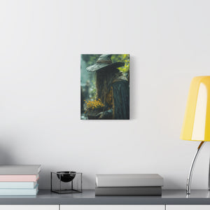 Mystical Canvas Art Print, Wall Decor, Nature Lover Gift, Autumn Decor, Wizard Painting, Fantasy Artwork