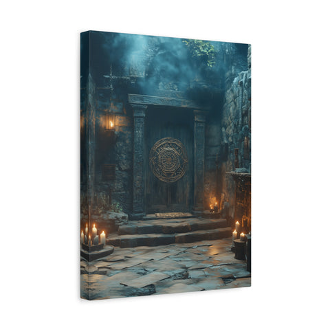 Mystical Doorway Canvas Print, Wall Art, Home Decor, Fantasy Art, Office Decoration, Bohemian Vibes, Gift Idea