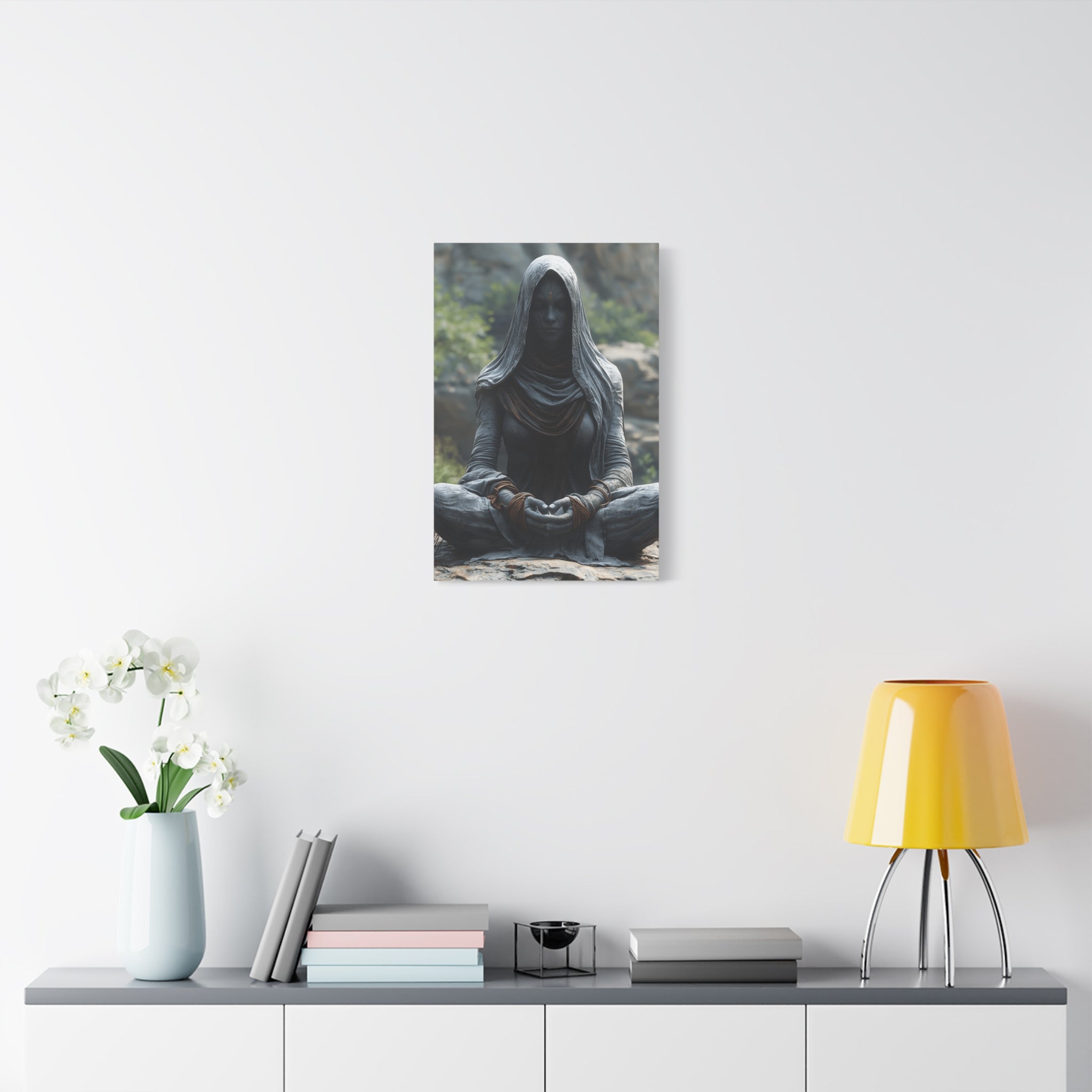 Meditation Wall Art, Zen Decor for Mindfulness, Spiritual Canvas Print, Spiritual Gift, Calm Room Decor, Artwork for Yoga Enthusiasts