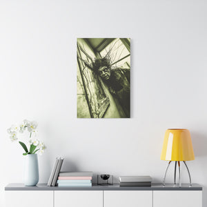 Horror Art Canvas Print, Unique Home Decor, Spooky Wall Art, Gothic Style, Creepy Gift Idea, Halloween Decoration