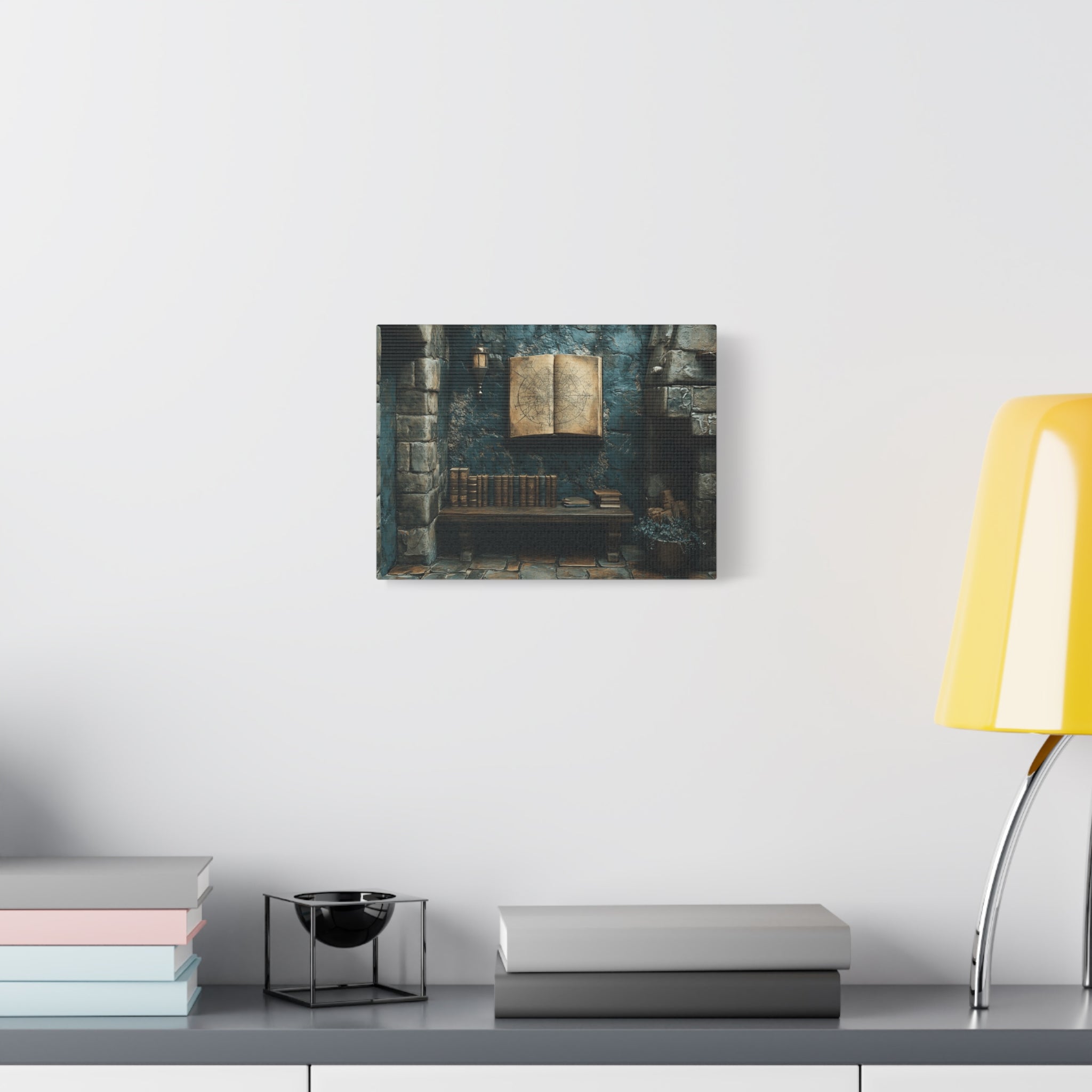 Fantasy Book Nook Wall Art, Cozy Home Decor, Literary Gifts, Reading Corner Artwork, Book Lovers Decor, Magical Canvas Print