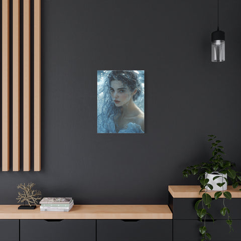 Serene Ocean Canvas Wall Art, Nature Decor, Home Aesthetics, Modern Artwork, Gift for Ocean Lovers, Deep Blue Wall Decor