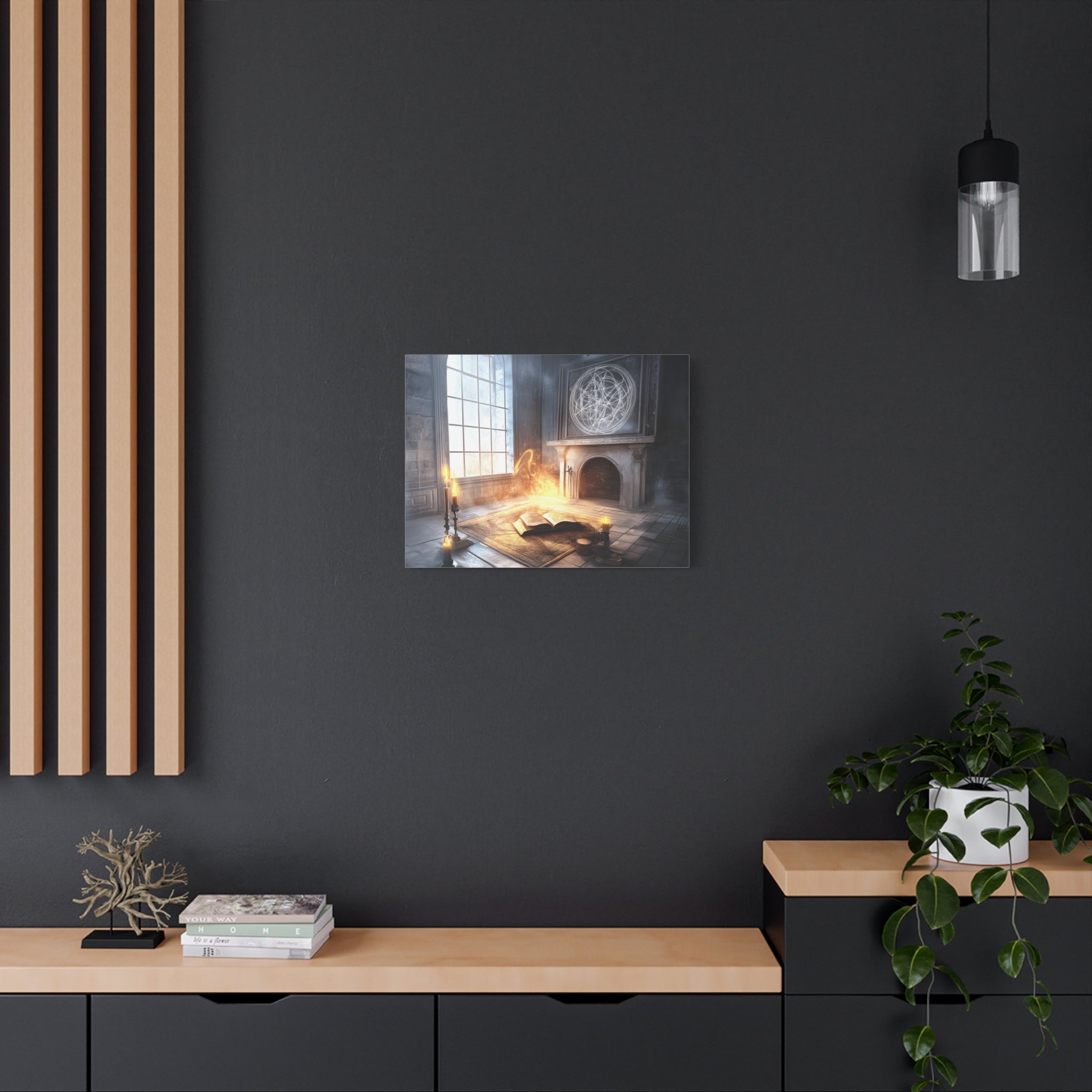 Mystical Canvas Art Print, Wall Decor for Fantasy Lovers, Enchanted Home Decor, Gifts for Book Lovers, Surreal Atmosphere Artwork