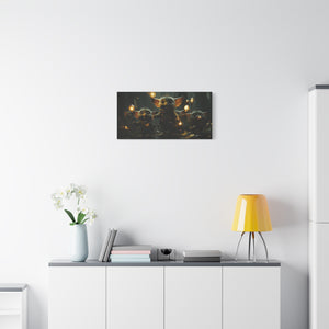 Whimsical Creature Canvas Art, Magic Decor, Playful Wall Art, Fantasy Home Decor, Kids Room Art