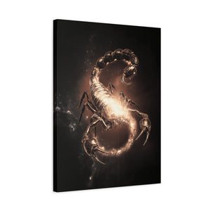Scorpio Starry Canvas Art | Zodiac Wall Decor, Astrology Gift, Home Decor, Unique Artwork, Birthday Gift