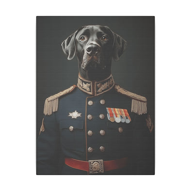 Great Dane Military Wall Art - Patriotic Dog Décor for Army, Air Force, Navy, Marines