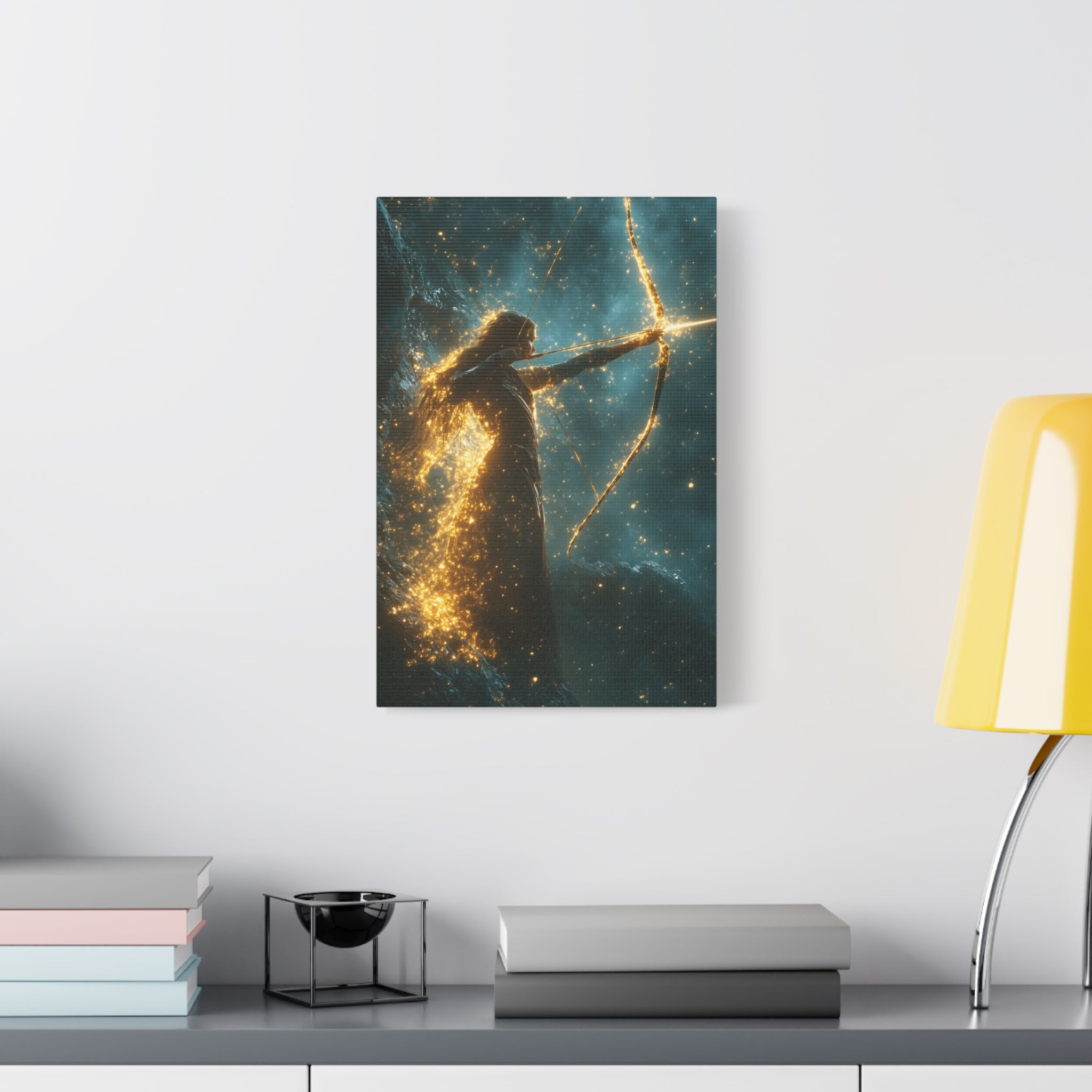 Celestial Archer Canvas Art Print, Dreamy Home Decor for Art Lovers, Gift for Her, Modern Wall Art, Bohemian Room Decor
