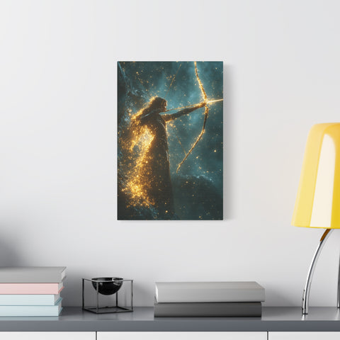 Celestial Archer Canvas Art Print, Dreamy Home Decor for Art Lovers, Gift for Her, Modern Wall Art, Bohemian Room Decor