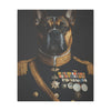 Canvas Print, AI Image Dogs Military Uniforms, Wall Art Decor, Home Office Decoration, Dog Lover Gift