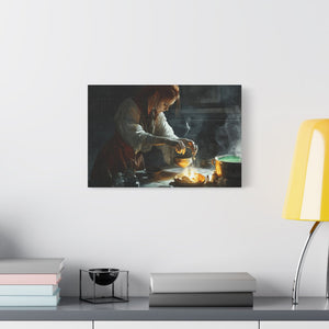 Magical Kitchen Canvas Wall Art, Fantasy Home Decor, Spellbinding Artwork, Witchy Gift, Kitchen Wall Decor, Cozy Vibes
