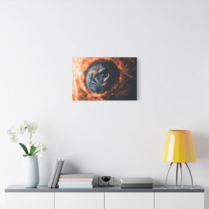 Artistic Canvas Wall Décor, Abstract Home Art, Modern Geometric Decor, Cosmic Art Print, Unique Gift for Art Lovers