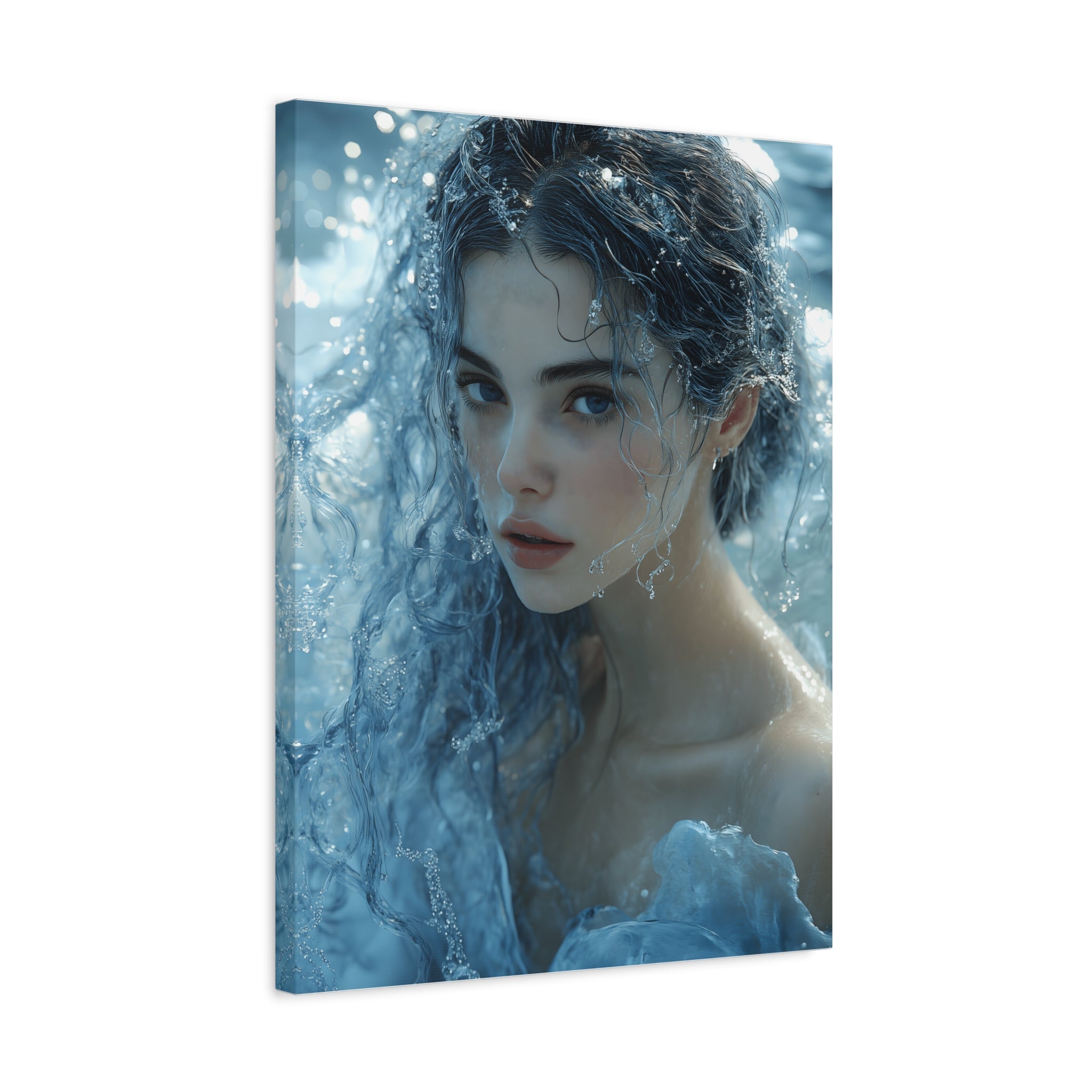 Serene Ocean Canvas Wall Art, Nature Decor, Home Aesthetics, Modern Artwork, Gift for Ocean Lovers, Deep Blue Wall Decor