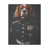 Cavalier King Charles Spaniel Military Wall Art - Patriotic Dog Décor for Army, Air Force, Navy, Marines