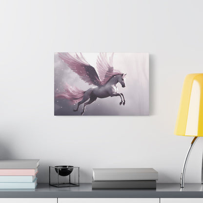 Fantasy Winged Horse Canvas Wall Art, Magical Home Décor, Gift for Horse Lovers, Fairy Tale Art, Dreamy Artwork