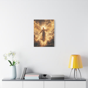 Heavenly Canvas Print, Angel Art, Inspirational Wall Decor, Spiritual Gift, Home Decor, Uplifting Artwork