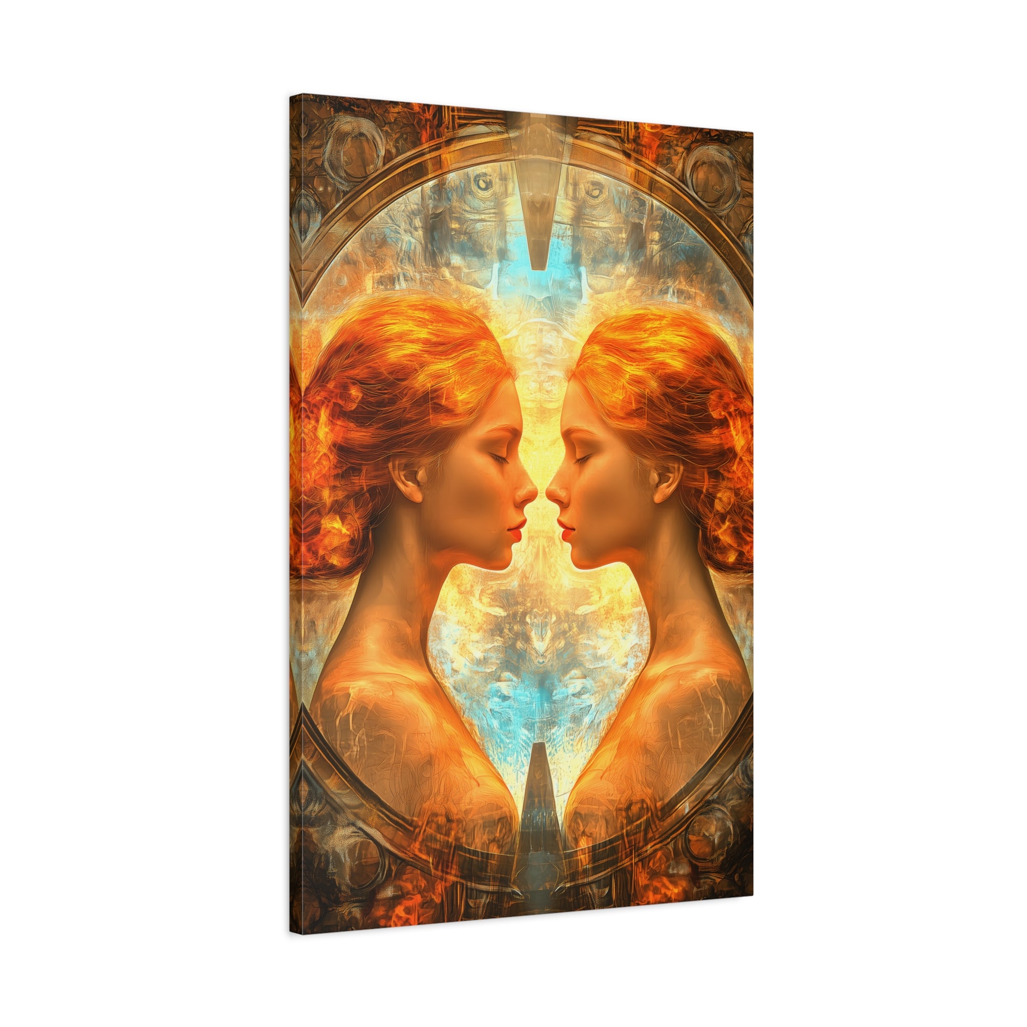 Artistic Gemini Canvas Print, Home Decor, Gallery Artwork, Unique Gift, Contemporary Art