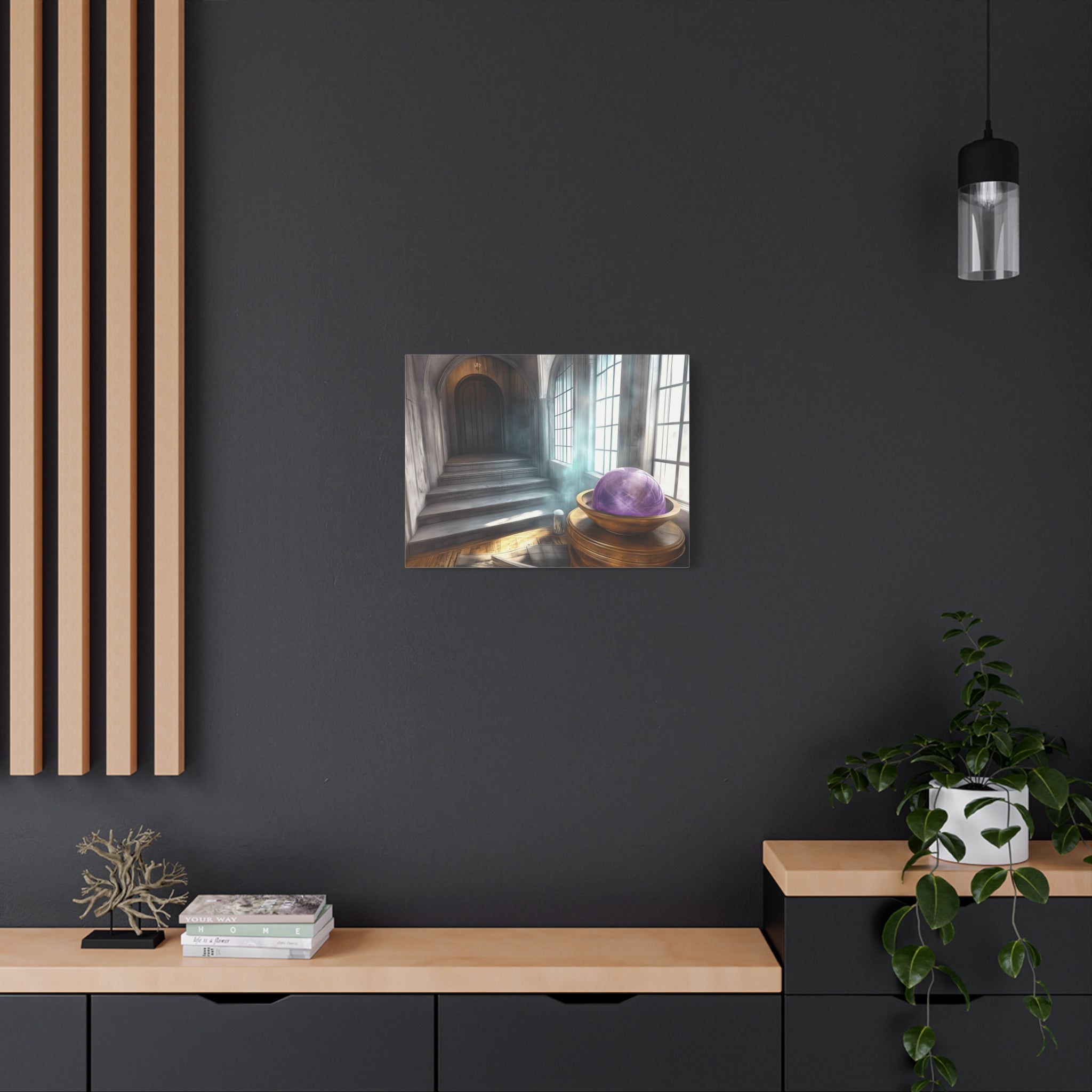Mystical Canvas Wall Art, Fantasy Decor, Home Aesthetic, Gift for Wizards, Witch Decor, Halloween Art, Magical Atmosphere