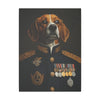 Beagle Military Wall Art - Patriotic Dog Décor for Army, Air Force, Navy, Marines