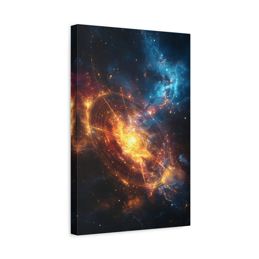 Cosmic Art Canvas, Galaxy Wall Decor, Stellar Home Design, Space Artwork, Astronomical Gift