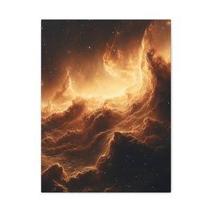 Canvas Wall Art, Cosmic Landscape, Celestial Décor, Starry Night Art, Space Wall Décor