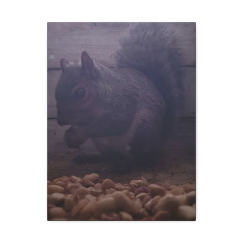 Squirrel Canvas Art, Wildlife Home Decor, Animal Lover Gift, Nature Wall Art, Cozy Living Room Accent