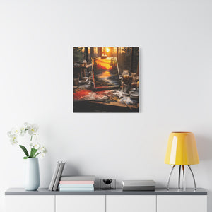 Sunset Landscape Canvas Art, Nature Decor, Home Wall Art, Gift for Art Lovers, Gallery Wrap, Modern Artwork