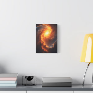 Galactic Swirl Canvas Art, Cosmic Wall Decor, Galaxy Home Decor, Celestial Art Piece, Space-themed Artwork, Gift for Astronomers