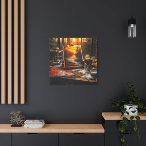 Sunset Landscape Canvas Art, Nature Decor, Home Wall Art, Gift for Art Lovers, Gallery Wrap, Modern Artwork